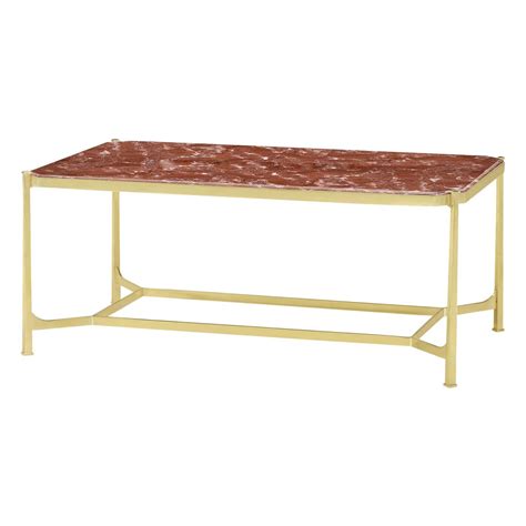 French Art Deco Marble And Brass Coffee Table At 1stDibs