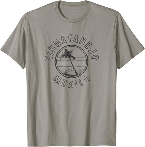 Mexico Zihuatanejo Retro Vintage T Shirt Clothing Shoes