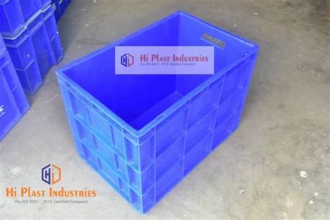 Rectangular Blue Plastic Crates 64375 Sp For Industrial At Rs 510