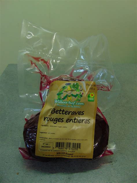 Betteraves rouges entières 350 g Willers Hof Locavor fr