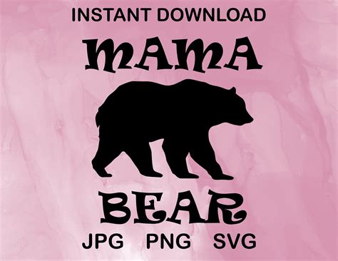 Mama bear svg file mom shirt design cricut mama bear cricut cut file ...