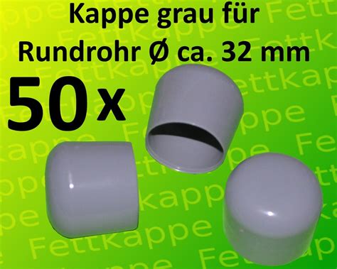 Pvc Kappen Grau F R Rundrohre Mit Ca Mm Rohrkappen