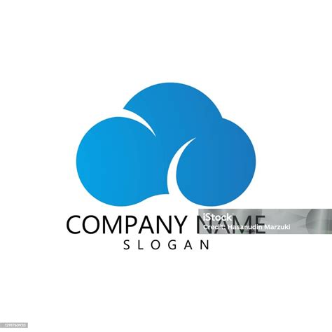 vektor logo awan ilustrasi stok  gambar  bentuk