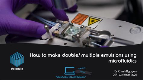 Microfluidics With Dolomite How To Make Double Multiple