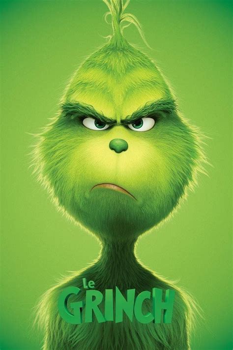 The Grin Movie Poster Is Shown In Green And Has An Angry Look On It S Face