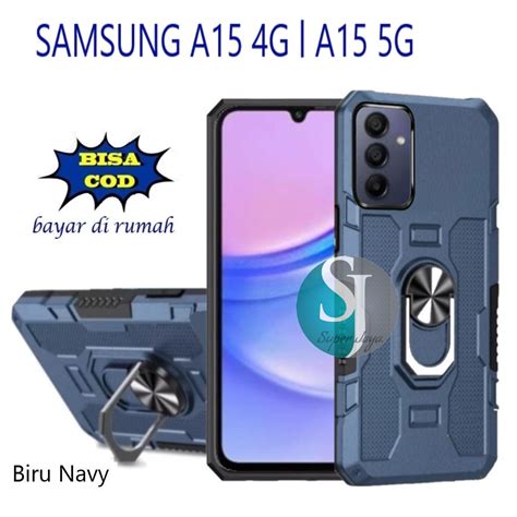 Casing Samsung A15 4g Samsung A15 5g Case Armor Case Standing Robot Hit Eye Ring Kesing Hard