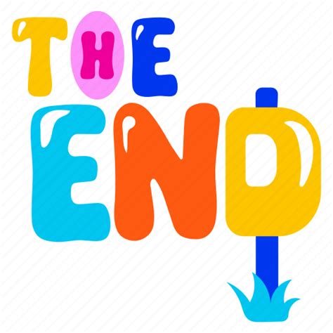 End Board The End End Word Typography Word Typography Letters