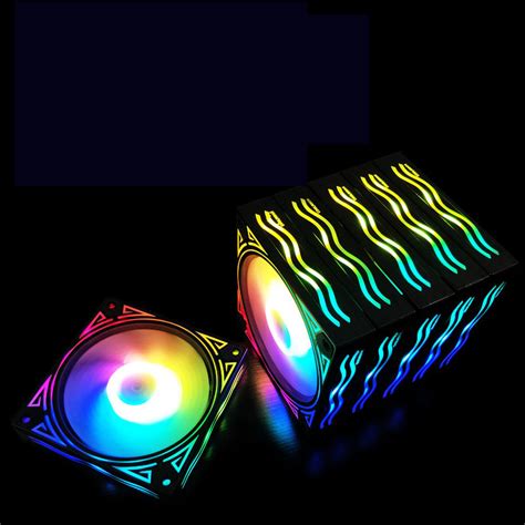 COOLMOON 120mm Adjust RGB Computer Case PC Cooling Fan RGB Quiet with ...