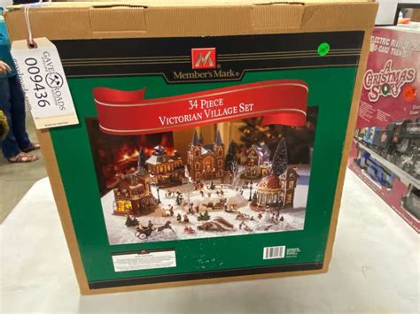 Member S Mark Christmas Victorian Village Set 54 Piece Gavel Roads Online Auctions