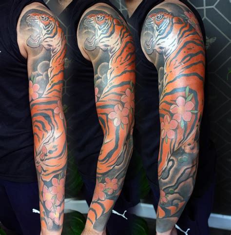 Tiger Sleeve By Alan Aldred Tattoonow