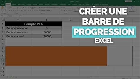 Cr Er Une Barre De Progression Excel Tutoriel Barre De Donn Es