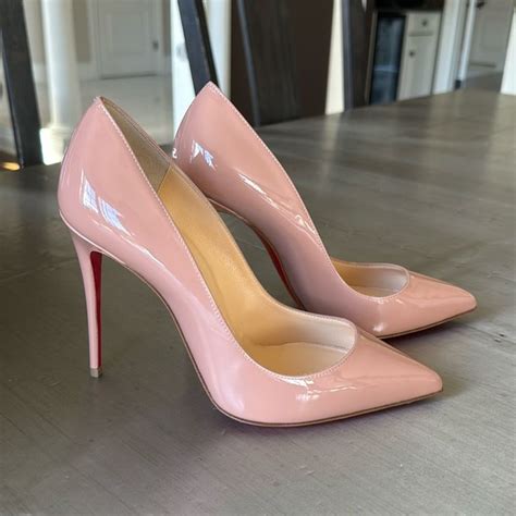 Christian Louboutin Pigalle Follies Mm Classic Nude Patent Stiletto