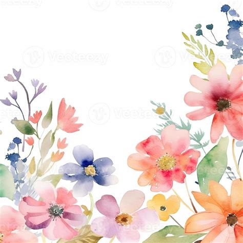 Watercolor spring flowers 22951762 Stock Photo at Vecteezy