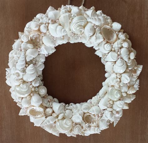 Beach Decor Shell Wreath SeaShell Wreath By NatalieHaganDesigns