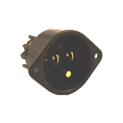 Leviton 15 125 Volt Flanged Inlet Grounding Outlet Black 001 05239