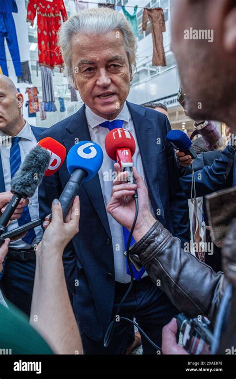 Pvv Leader Geert Wilders Answers Question By The Press After Casting