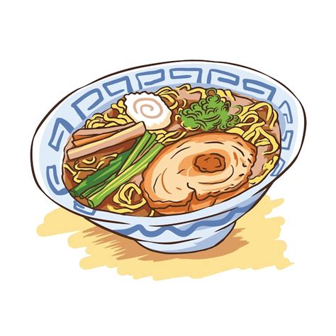 Premium Vector Ramen Noodles Illustration Vector Japanese