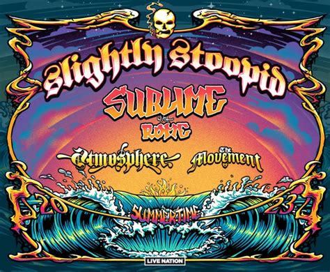 Slighty Stoopid And Sublime With Rome Announce 2023 Summertime Tour