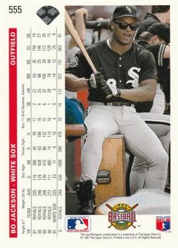 Upper Deck Bo Jackson Trading Card Database