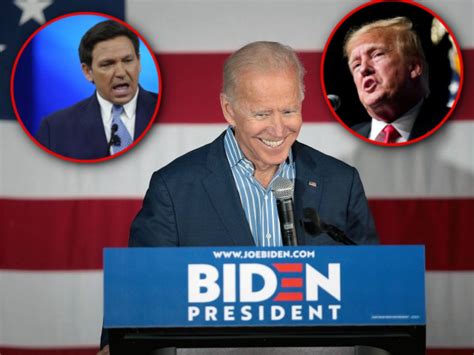 Joe Biden: Donald Trump Fight with Ron DeSantis in Republican Primary ...