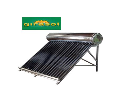 Calentador Solar GIRASOL de 20 Tubos para 6 personas Baja Presión