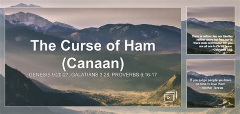 The Curse of Ham (Canaan) Sermon by Sermon Research Assistant, Genesis ...