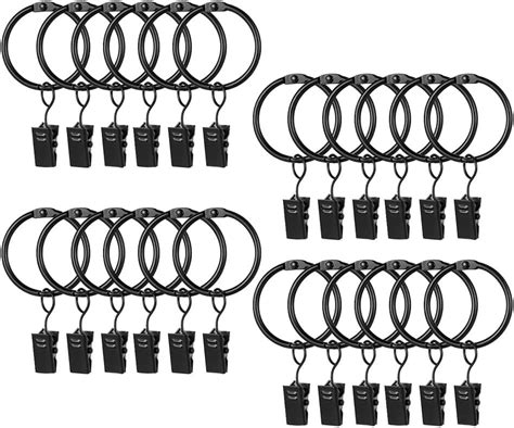 Pi Ces Anneaux De Rideaux Avec Clips Anneaux De Rideaux En M Tal De