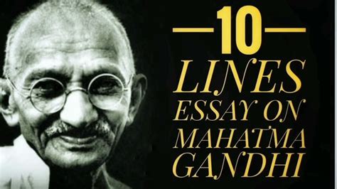 Lines On Gandhi Jayanti In English Gandhi Jayanti Speech