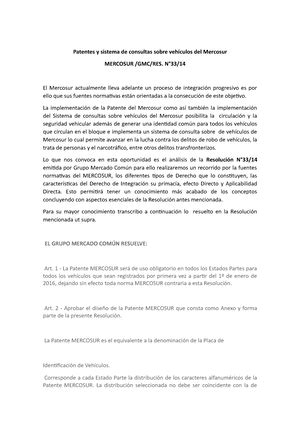 Tp2 aprobado 100 DERECHO DE INTEGRACIÓN REGIONAL TRABAJO PRÁCTICO