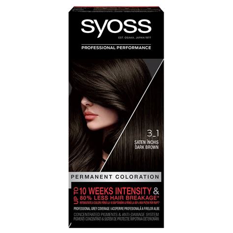 Vopsea De Par Permanenta Color Baseline 3 1 Saten Inchis 115ml Syoss