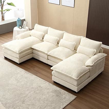 Amazon FANYE U Shaped Corner Convertible Modular Sectional Sofa