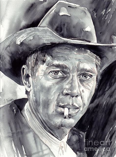 Steve McQueen Painting By Suzann Sines Fine Art America