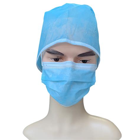 Medical Non Woven Surgical Doctor Cap With Tie Up Cap Hospital Doctor Disposable Pp Full Cover