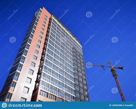 New High Rise House On A Background Stock Photo Image Of Development