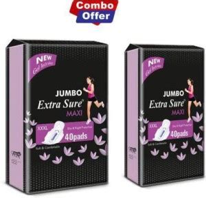 Jumbo Extra Sure Maxi Sanitary Pad Buy Women Hygiene Products Online