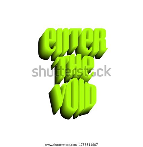 Enter Void Modern Typography Vector Lettering Stock Vector Royalty