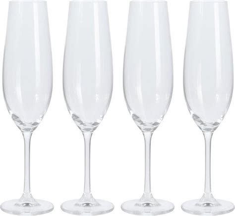 Set Van Stuks Champagneglazen Ml Atmos Fera Kristal Bol