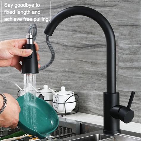 EmmAmy Kitchen Basin Sink Faucet Water Tap 304 Stainless Steel Bathroom