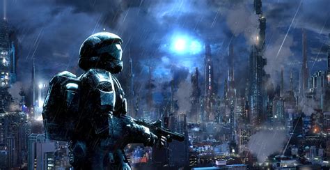 HALO ODST trooper under the rain with music : r/wallpaperengine