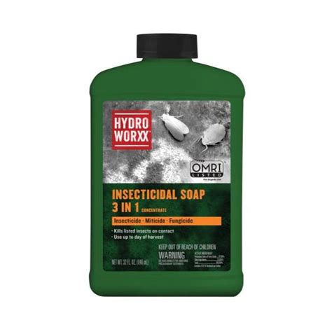 Hydroworxx Insecticidal Soap 3 In 1 Conc 32 Oz