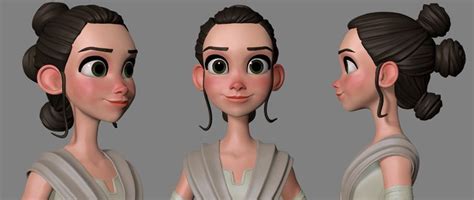 Artstation Rey Skywalker Vitor Semeghini Character Modeling