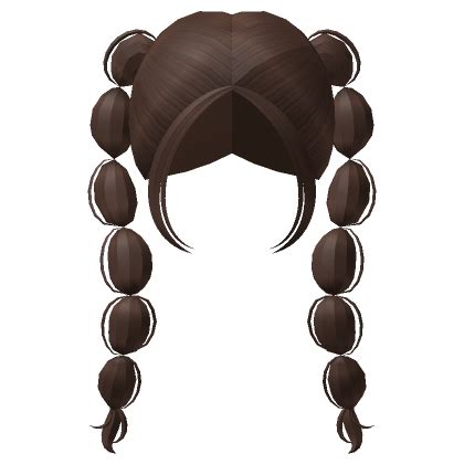 Y2K High Bubble Pigtails In Brown Roblox