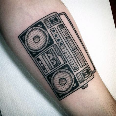 50 Tatuajes De Radio Cassettes O Radios Antiguas