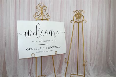 Gold Metal Easel M Kelly Ann Events