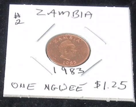 Nice Shiny Two Coin Set Two Zambia Ngwee Km Pieces Ebay