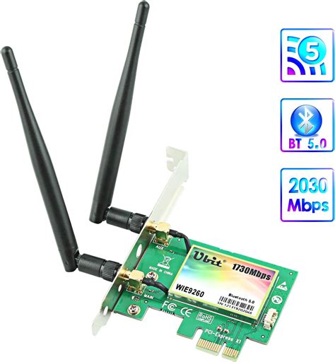 Ubit Tarjeta Gigabit Wifi Wireless Ac Dual Band Mbps G