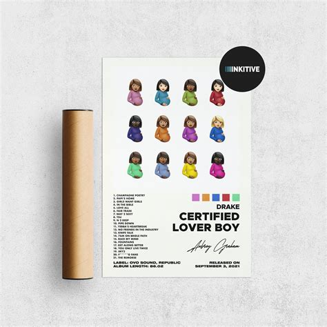 Drake Poster Certified Lover Boy Poster Drake Album Cover Etsy Uk