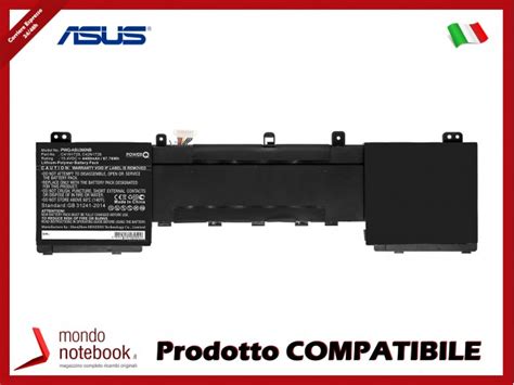 Batteria PowerQ Per Asus 5500VE 4400 MAh 15 4V P N 0B200 02520100 Nero