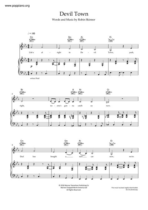 Cavetown Devil Town Sheet Music Pdf Free Score Download ★