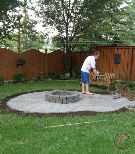 Diy Paver Patio With Fire Pit Patio Ideas